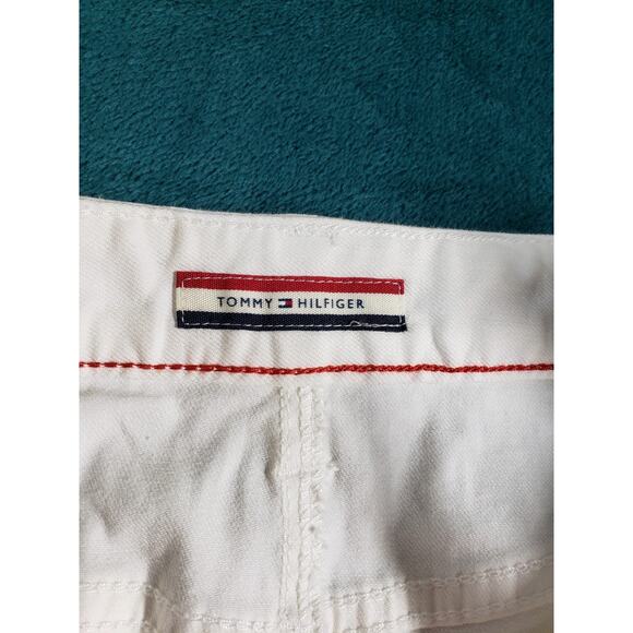Tommy Hilfiger Skirt Size 6 Womens White Denim Mid Rise Straight Pencil NWT - Picture 4 of 13